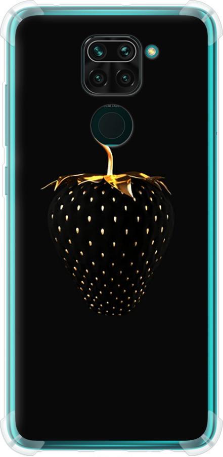 Чехол на Xiaomi Redmi Note 9 Черная клубника (3585sp-2017-42517)