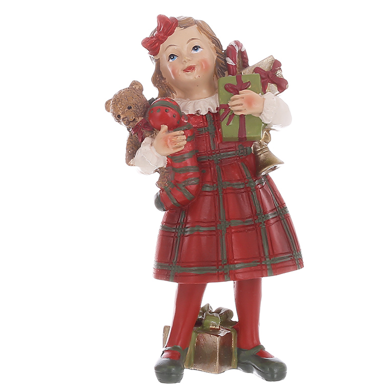 Декоративная статуэтка BonaDi Девочка с подарками (838-483)