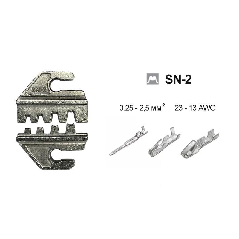 Матрица Tactix SN-2 0,25-2,5 мм2 23-13 AWG для кримпера серии SN порт 6 мм (A6/SN-2) - фото 4