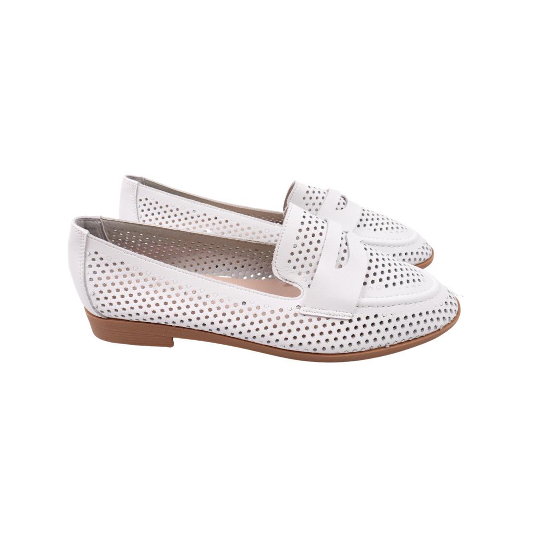 Туфлі жіночі Farinni зі шкіри р. 40 Білий (290-22LTBP)