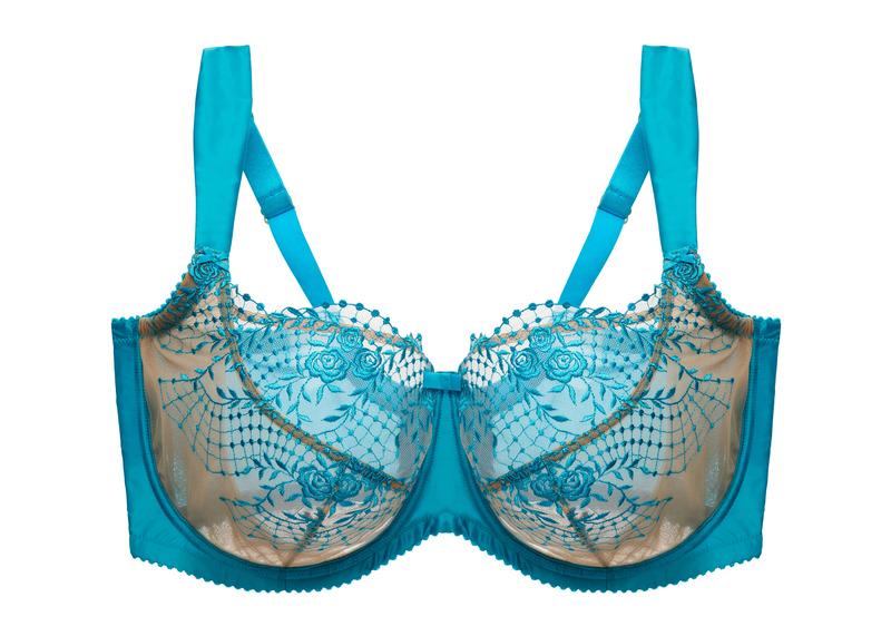 Бюстгальтер для большой груди Dita von Teese 85D Голубой королевский (98019-blue)