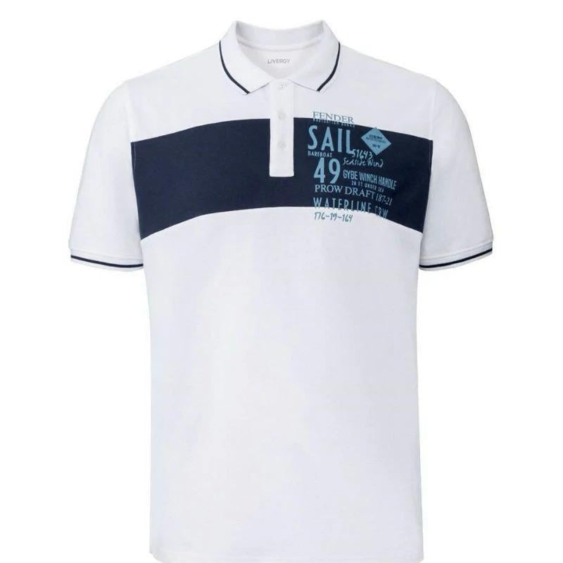 Поло мужскoe Livergy 4XL Белый (PL0016M055)