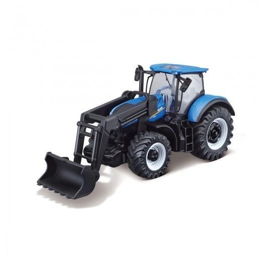 Автомодель Farm Трактор NEW HOLLAND T7.315 с фронтальным погрузчиком 1:32 Синий (15366593)