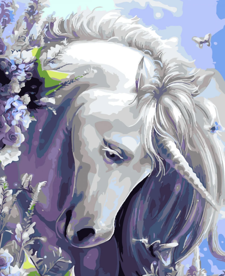 Картина по номерам Strateg Премиум Сказочный единорог 30x40 см (SS-6415)