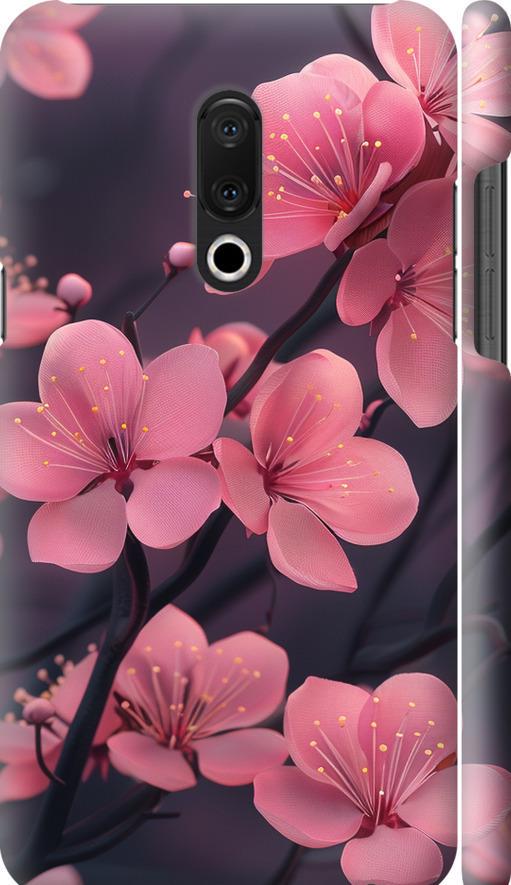 Чехол на Meizu 15 Plus Пурпурная сакура (6075m-1473-42517)