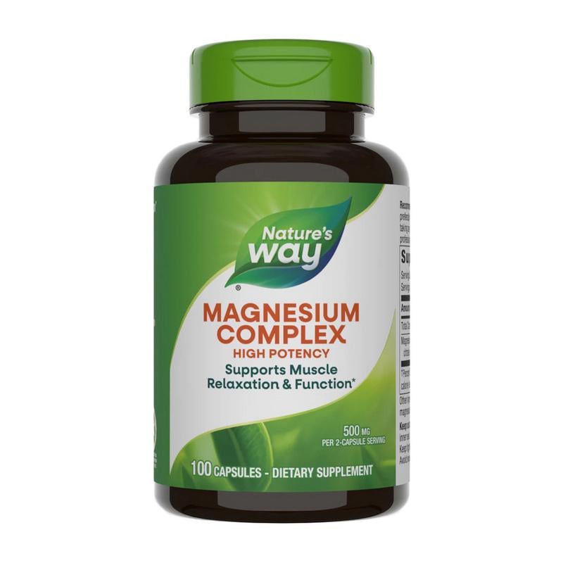 Комплекс магния цитрат оксид Nature's Way Magnesium Complex 100 капс.