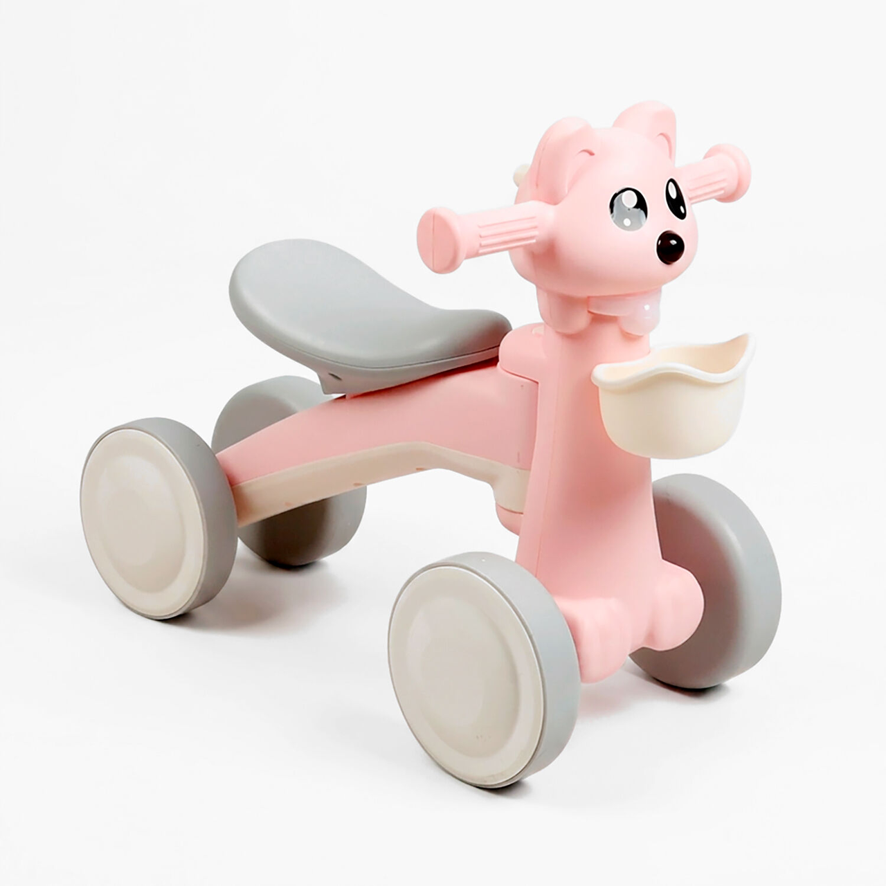 Велобег детский 4-х колесный Joy Best Trike LR-88254 звуковые и световые эффекты с корзиной Розовый (3087213040)