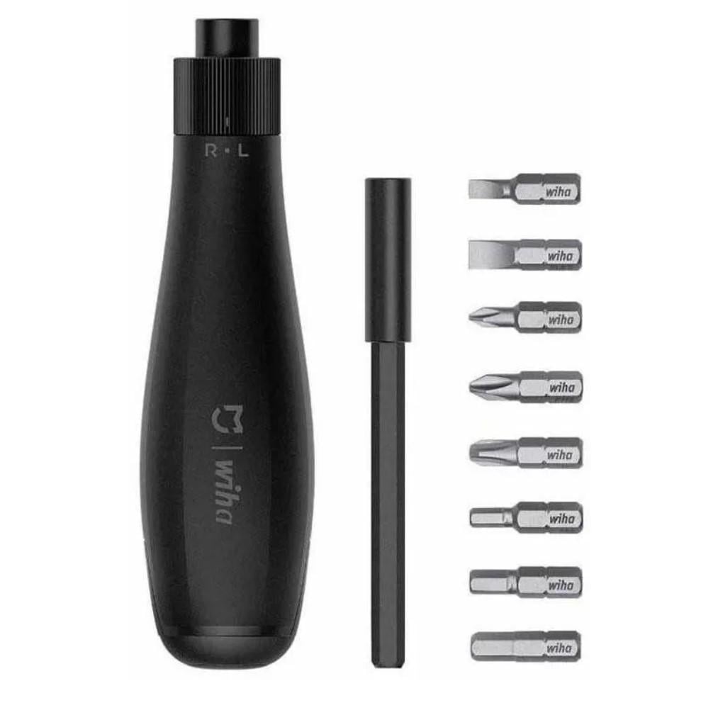 Отвертка с битами MiJia Wiha Screwdriver 8в1 Черный (JLLSD01XH DZN4004CN)