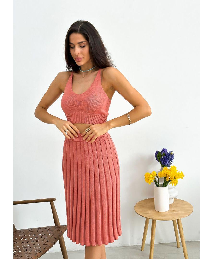 Топ вязаный женский Joy S Коралловый (29016) Топ вязаный женский Joy S Коралловый (29016)