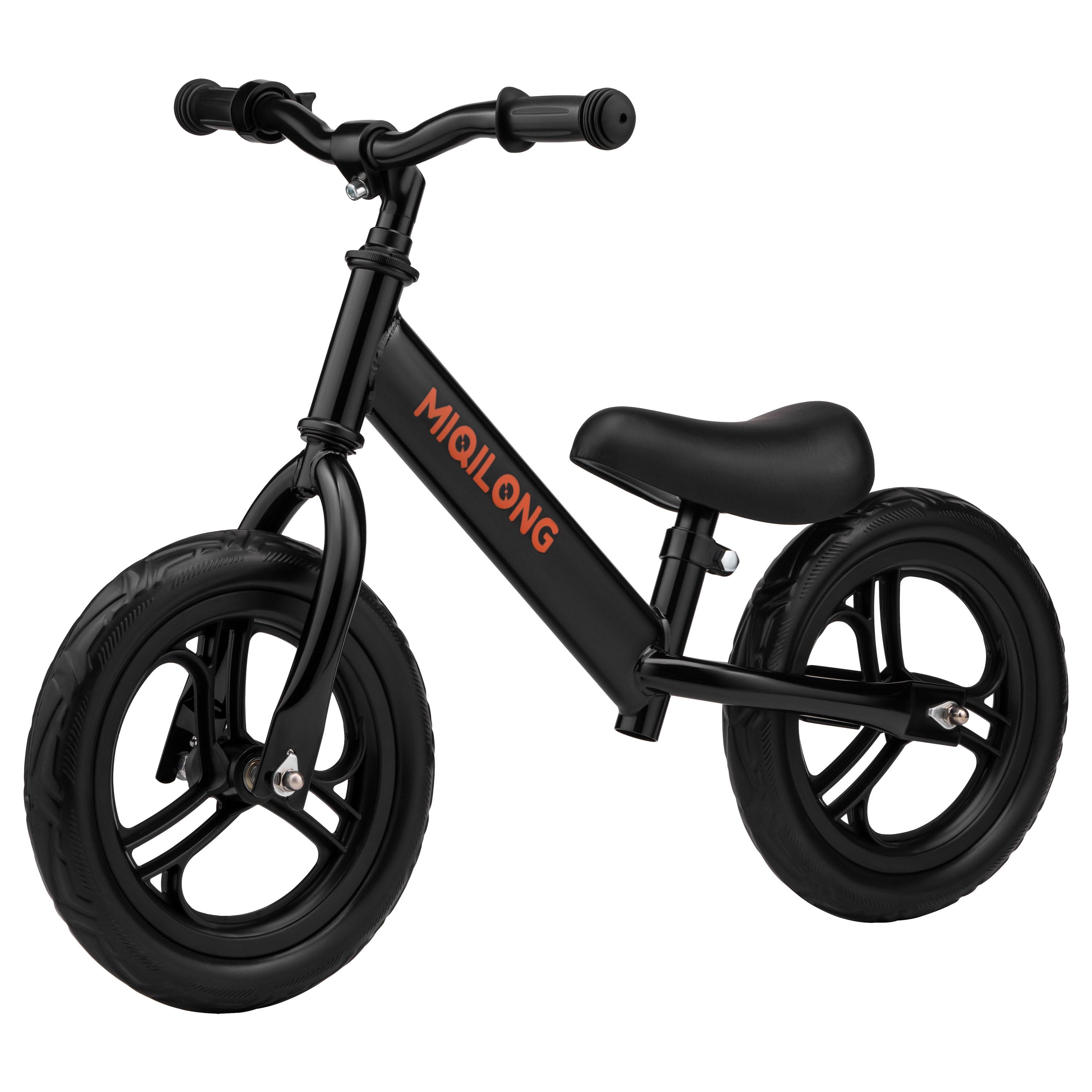 Биговел Miqilong SC 12" с регулировкой сидения и руля нагрузки до 30 кг для детей 2-5 лет Черный (BTCSC12BLACK)