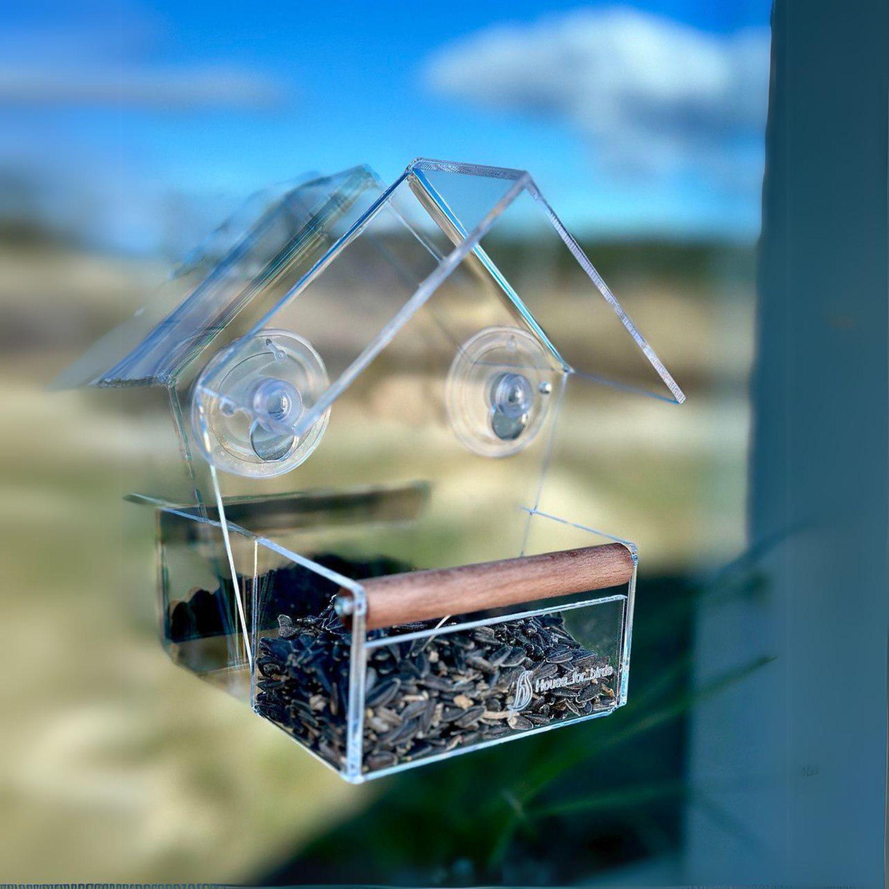 Кормушка для птиц на окно House for birds Теремок