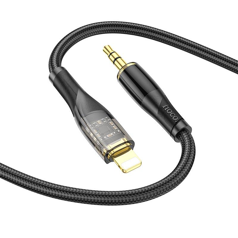 Кабель Hoco AUX 3,5 мм to lightning Transparent Discovery Edition Digital Audio Conversion cable UPA25 1 м (11314868) - фото 3