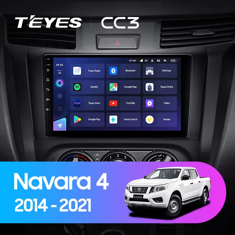 Автомагнітола штатна Teyes для Nissan Navara D23 IV 4 2014-2021 Android СС3 6+128G 360° варіант В (1668770734) - фото 2