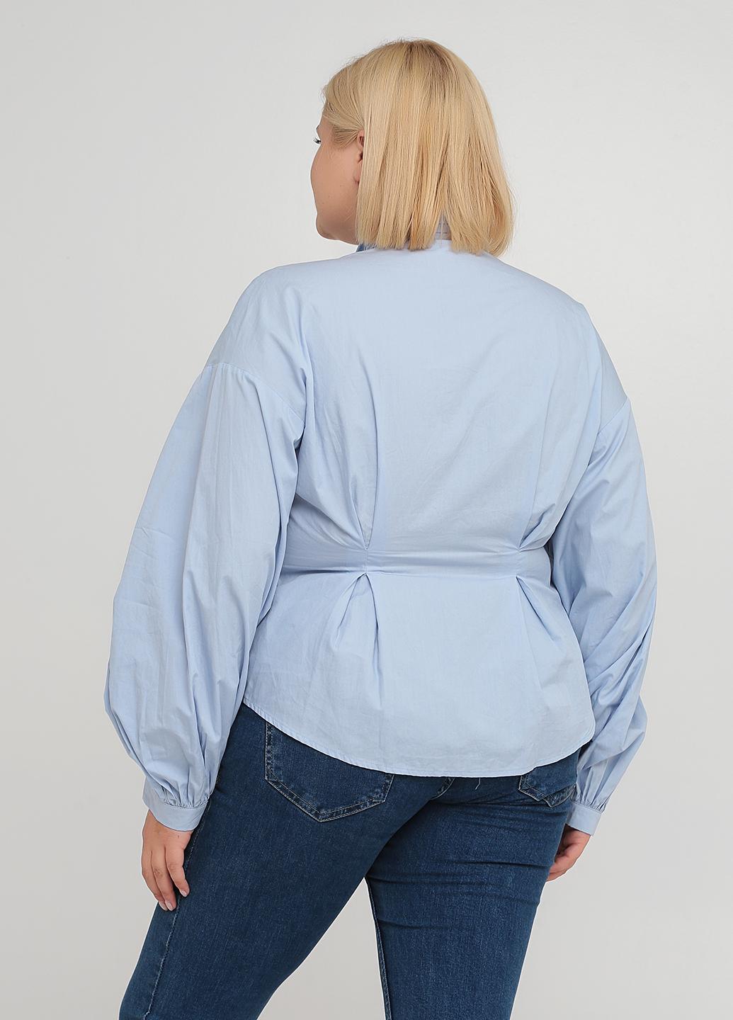 Блузка H&M 46 Блакитний (2000001251577) - фото 4 Блузка H&M 46 Блакитний (2000001251577) - фото 4