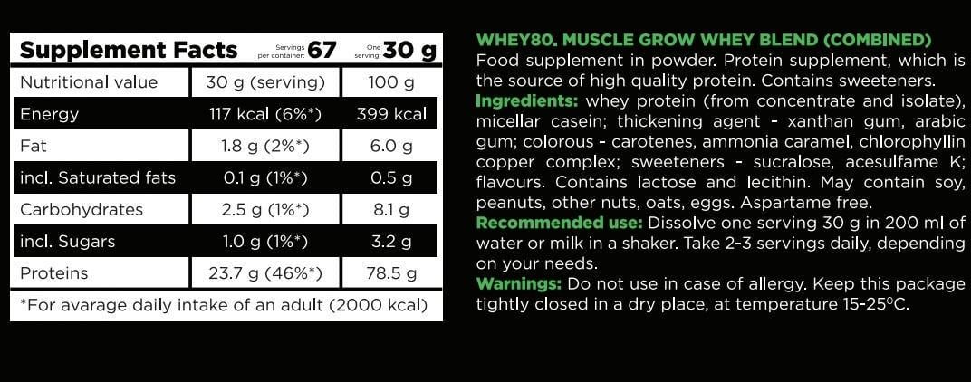 Сывороточный протеин TNT Whey Protein 80% 2 кг/Омега-3 TNT 60 капсул (1645980087) - фото 2