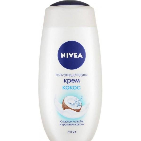 Гель-уход для душа Nivea Крем кокос 250 мл (387622)