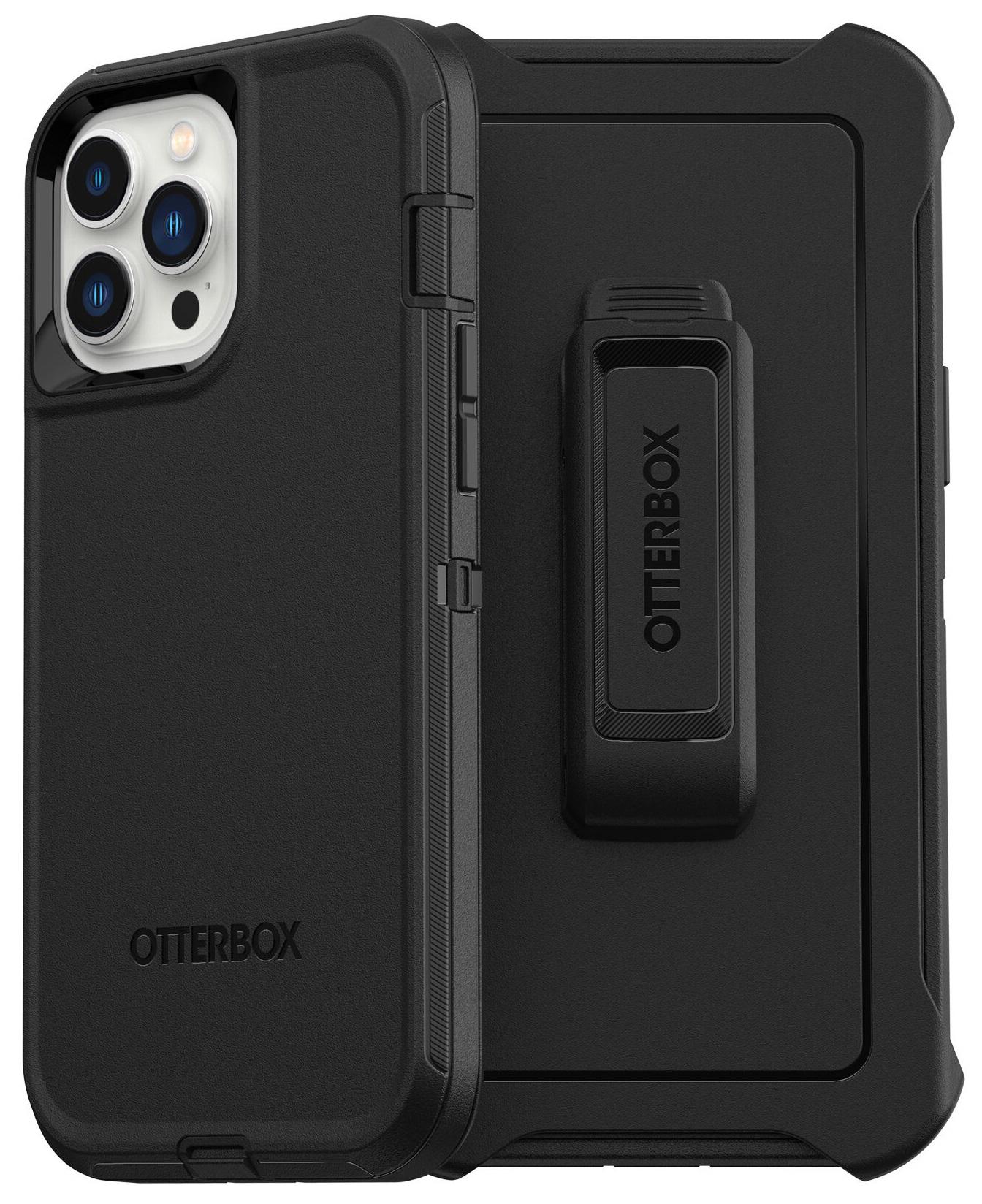 Чехол противоударный с клипсой OtterBox Defender 77-83430 для iPhone 13 Pro Max/12 Pro Max (6.7") Black Чехол противоударный с клипсой OtterBox Defender 77-83430 для iPhone 13 Pro Max/12 Pro Max (6.7") Black