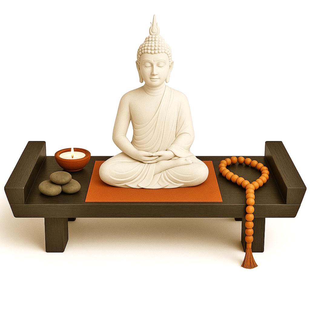 Алтарь для медитации из дерева Виморо Мокко (ЛАТ-008710)