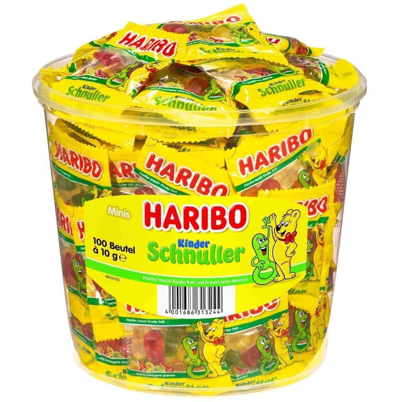 Желейні цукерки Haribo лакричні равлики міні 100 шт. (1932726002)