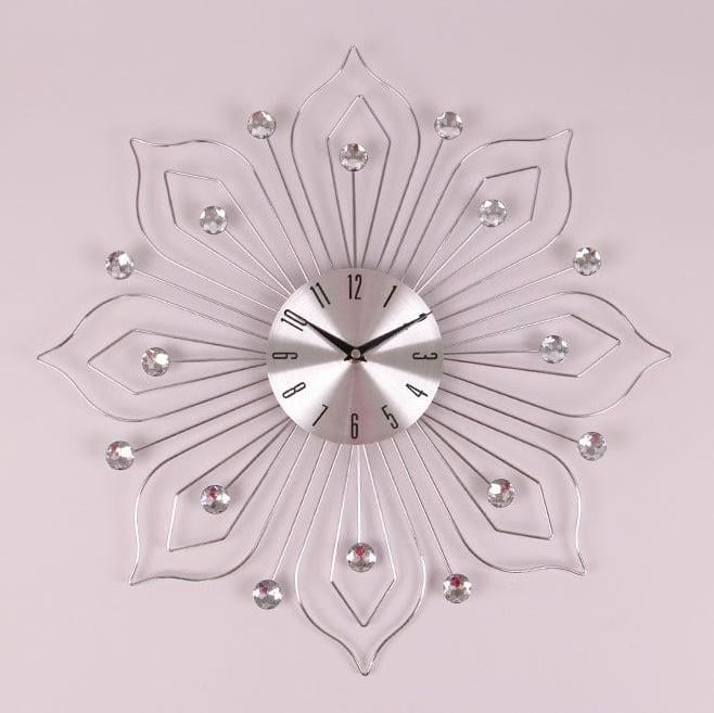 Часы металлические с стразами Flora D-50 см (38216)
