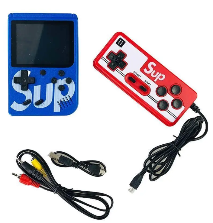 Приставка Retro Fc Sup Game Box Dendy с джойстиком 400 игр (RF-400-RedBlue)