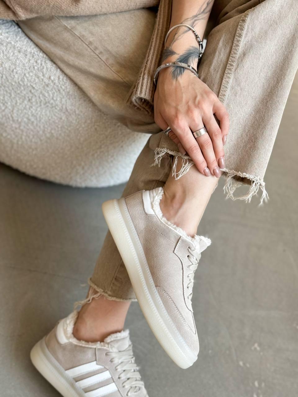 Кеди жіночі на хутрі Maya Shoes р. 39 Бежевий (3021/1) - фото 6 Кеди жіночі на хутрі Maya Shoes р. 39 Бежевий (3021/1) - фото 6