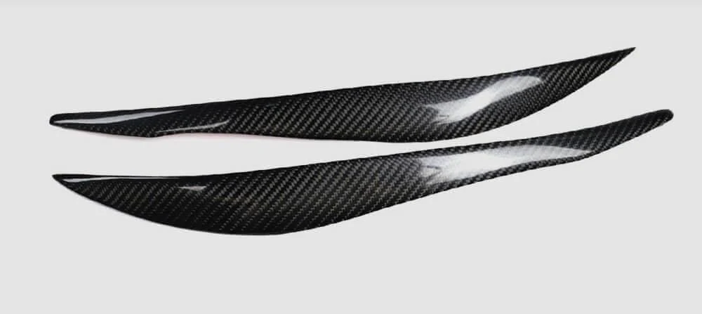 Вії на фари V2 DDCarbon для BMW 3 серія F30/F31 2012-2019 рр. натуральний карбон (137808) Вії на фари V2 DDCarbon для BMW 3 серія F30/F31 2012-2019 рр. натуральний карбон (137808)
