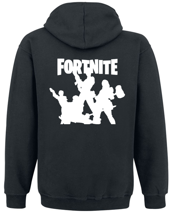 Толстовка с молнией "Fortnite Battle Royale" Logo XL Черный (26640) - фото 2