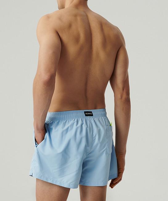 Шорти пляжні чоловічі Atlantic KMB-222 короткі з поясом на гумці зі шнурком XXL Блакитний (2610884600) - фото 2 Шорти пляжні чоловічі Atlantic KMB-222 короткі з поясом на гумці зі шнурком XXL Блакитний (2610884600) - фото 2