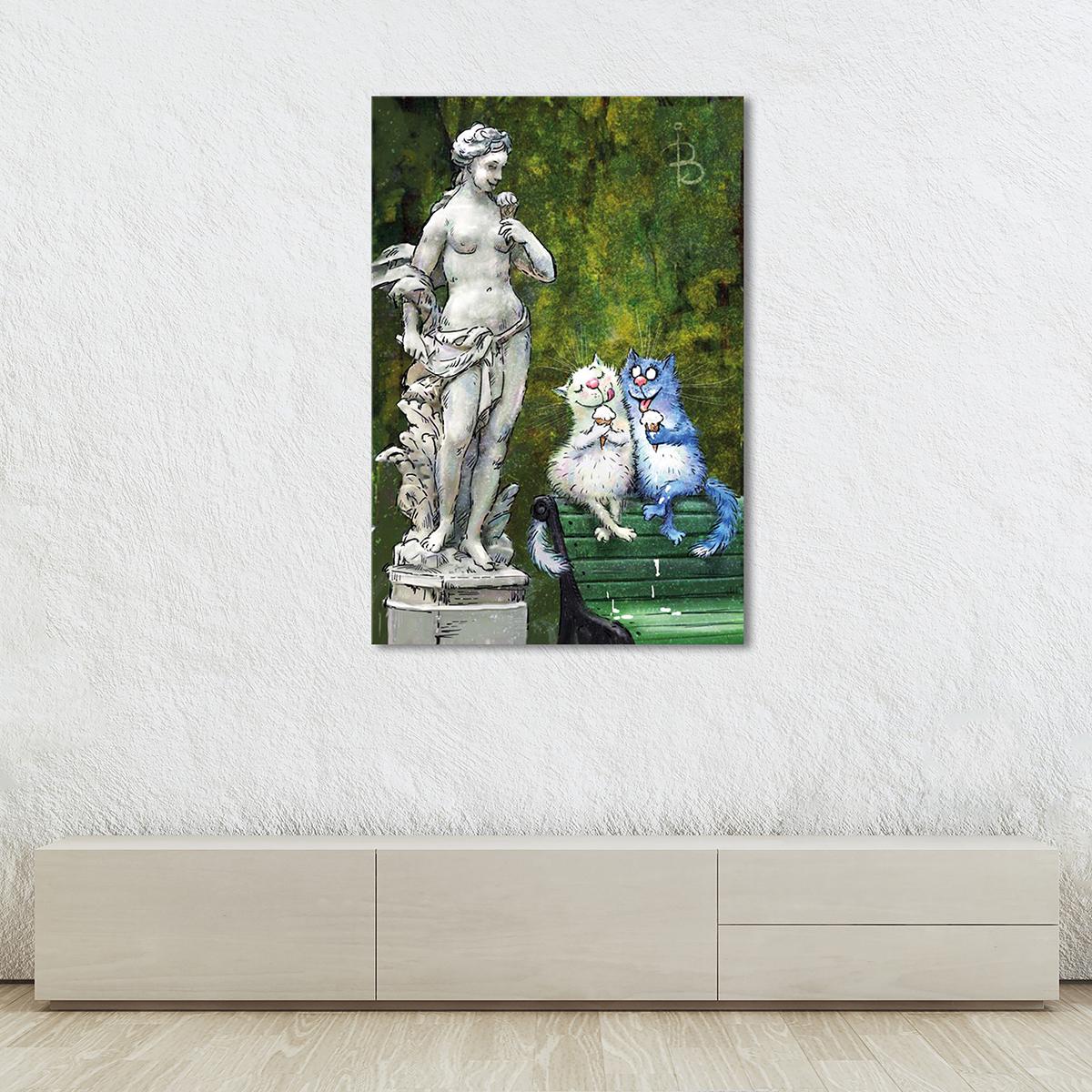 Модульная картина В Летнем саду 1 модуль 80x120 см (_rinaz_20162225019)