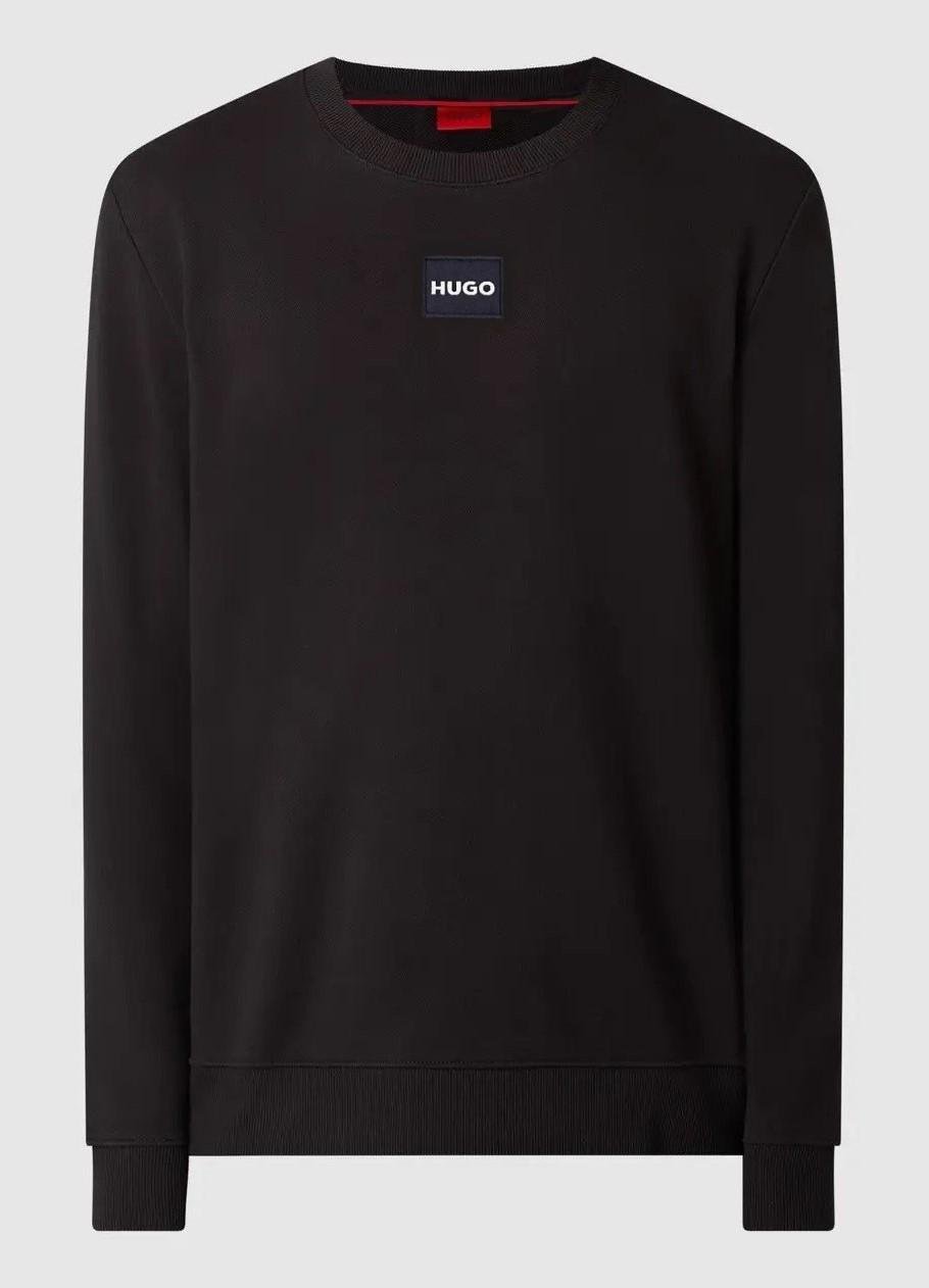 Свитшот мужской Hugo Boss Cotton-terry regular-fit sweatshirt with logo label 75-2098BLK-BL L Свитшот мужской Hugo Boss Cotton-terry regular-fit sweatshirt with logo label 75-2098BLK-BL L