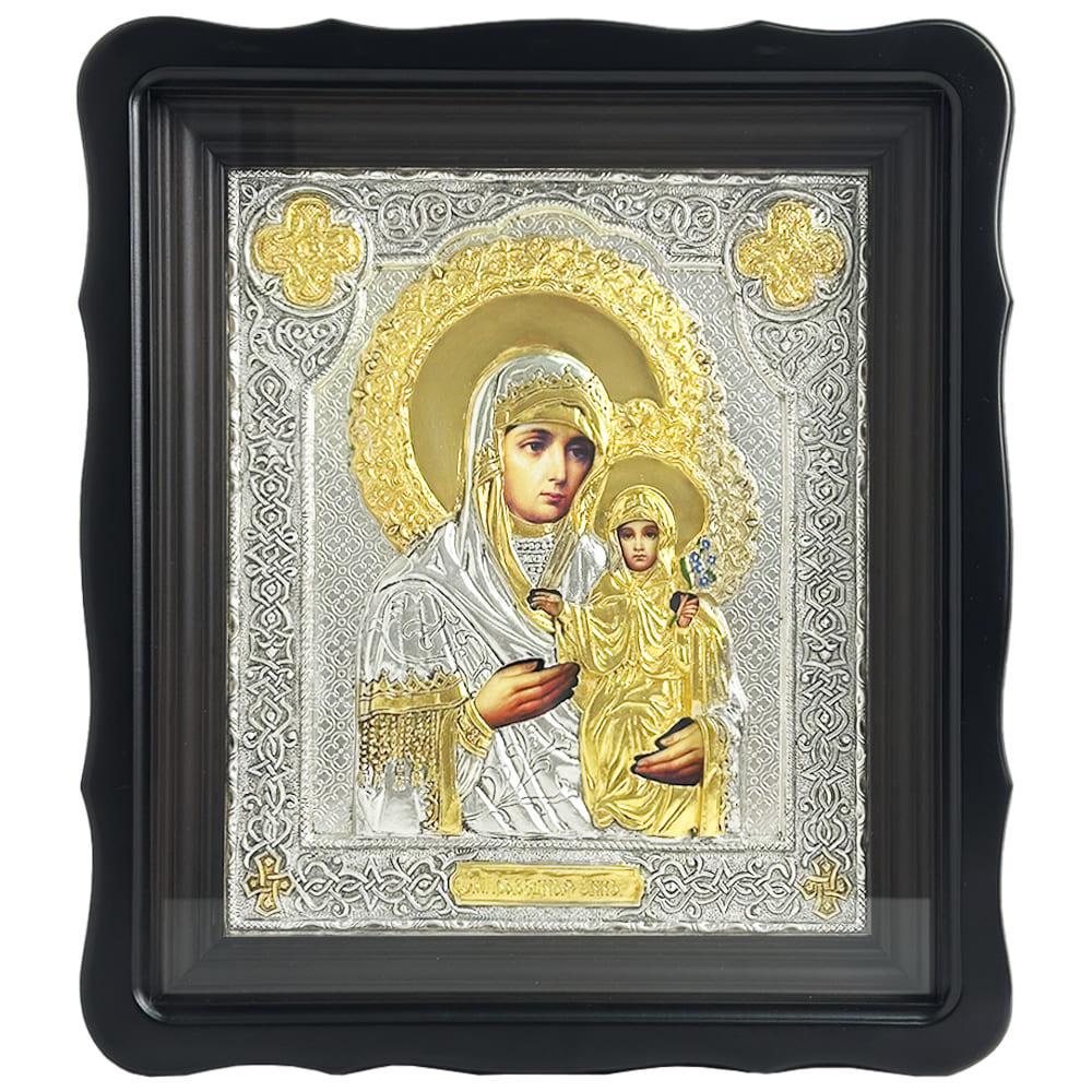 Икона Святая праведная Анна с Богородицей посеребренная (101000010832)