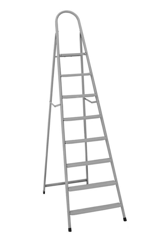 Лестница металлическая Хозяин Италия 9 ступеней с растяжками h 1960 мм max 150 кг (79-1049)