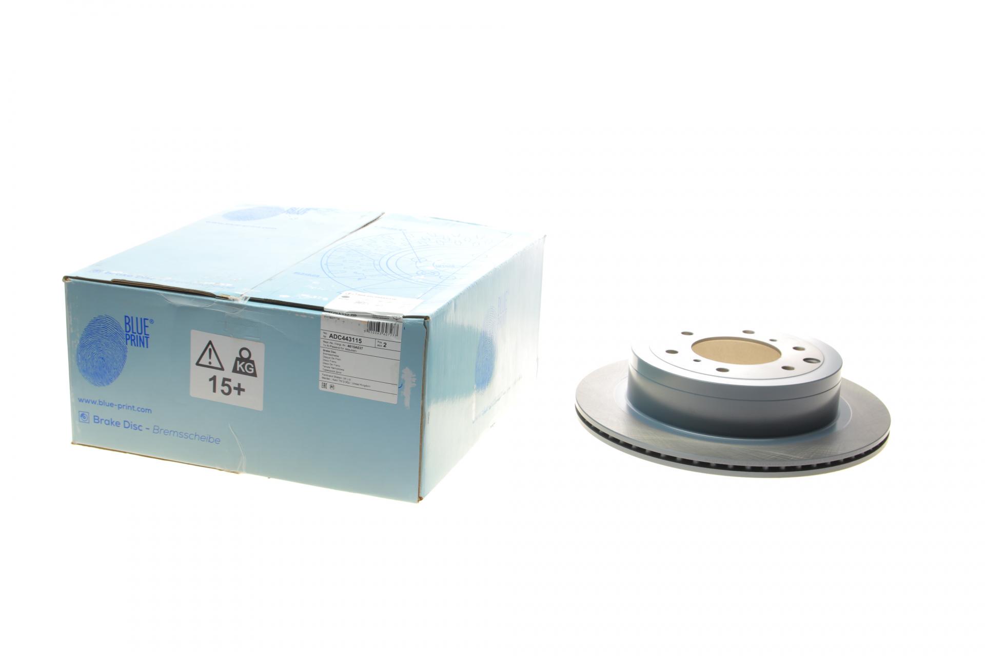 Диск тормозной задний BLUE PRINT для Mitsubishi Pajero IV 06- 332x18 мм (ADC443115)