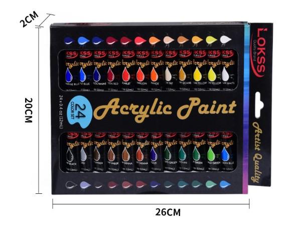Акриловые краски Lokss 24 цвета в тубах - фото 5 Акриловые краски Lokss 24 цвета в тубах - фото 5