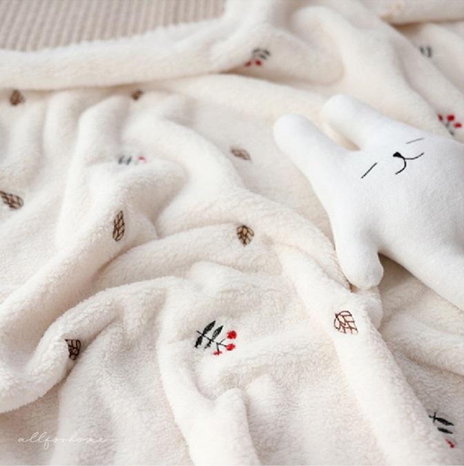 Плед дитячий велсофт 90х130 см Молочний - фото 2 Плед дитячий велсофт 90х130 см Молочний - фото 2