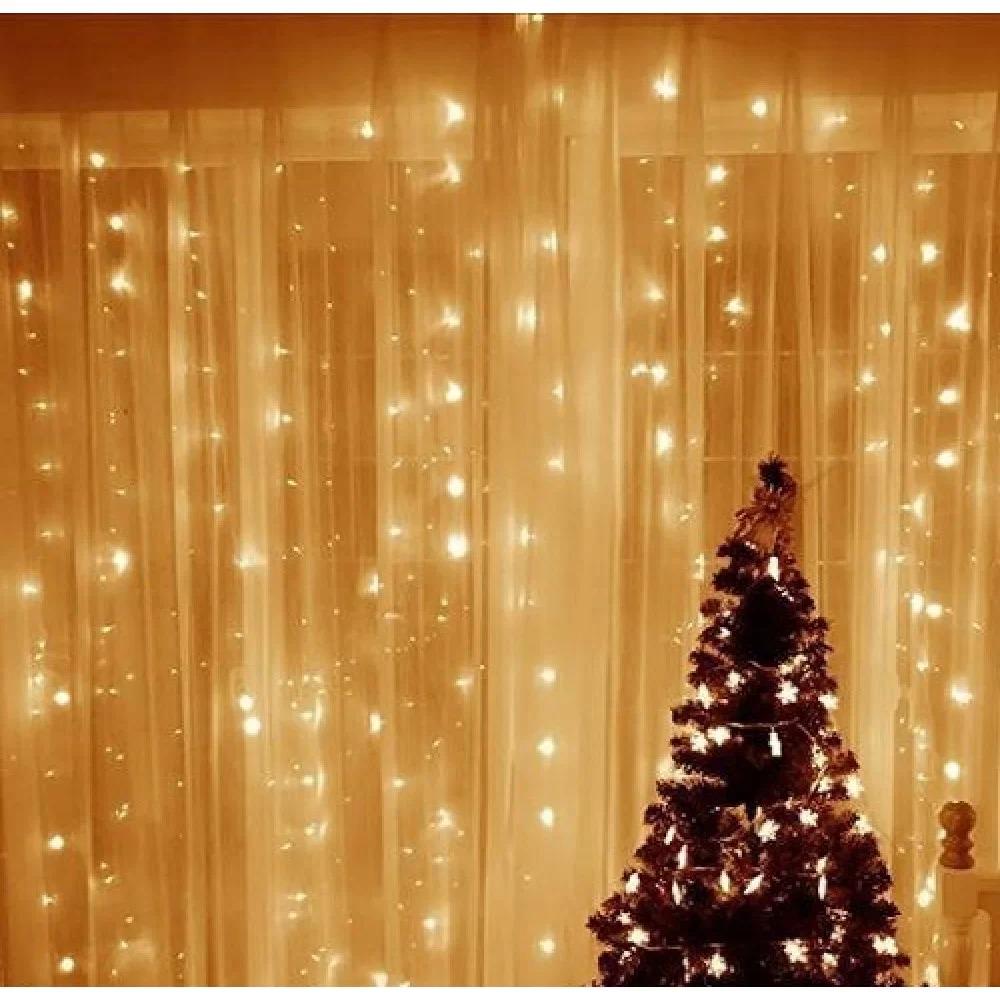 Гирлянда Водопад LED 300 Теплый белый (1-83)