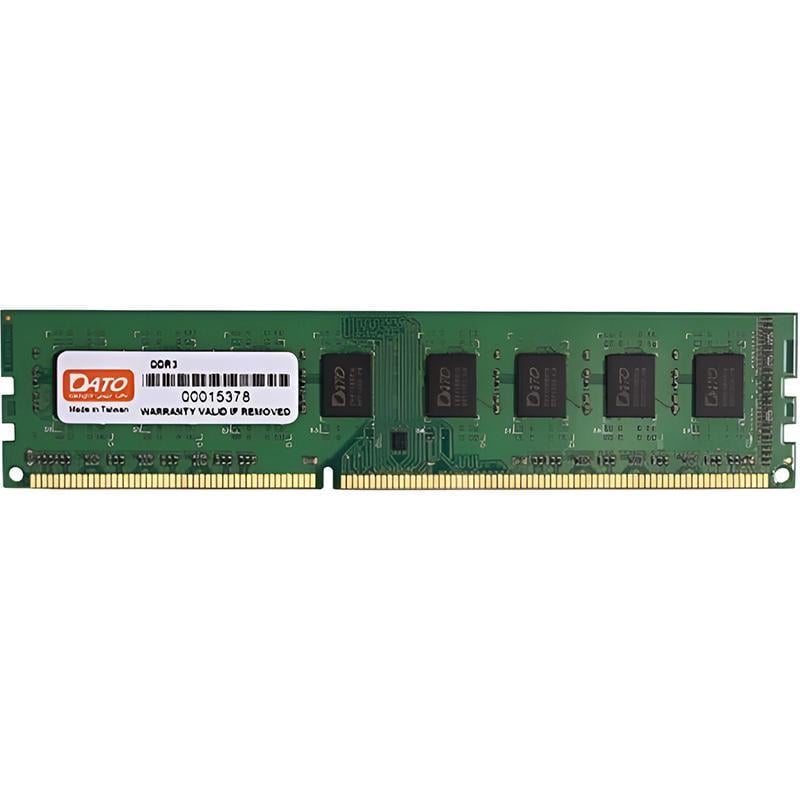 Оперативна пам'ять Dato DDR3 DIMM 8 Гб 1600 МГц CL11 модуль для настільних ПК та офісних систем Зелений (633308)