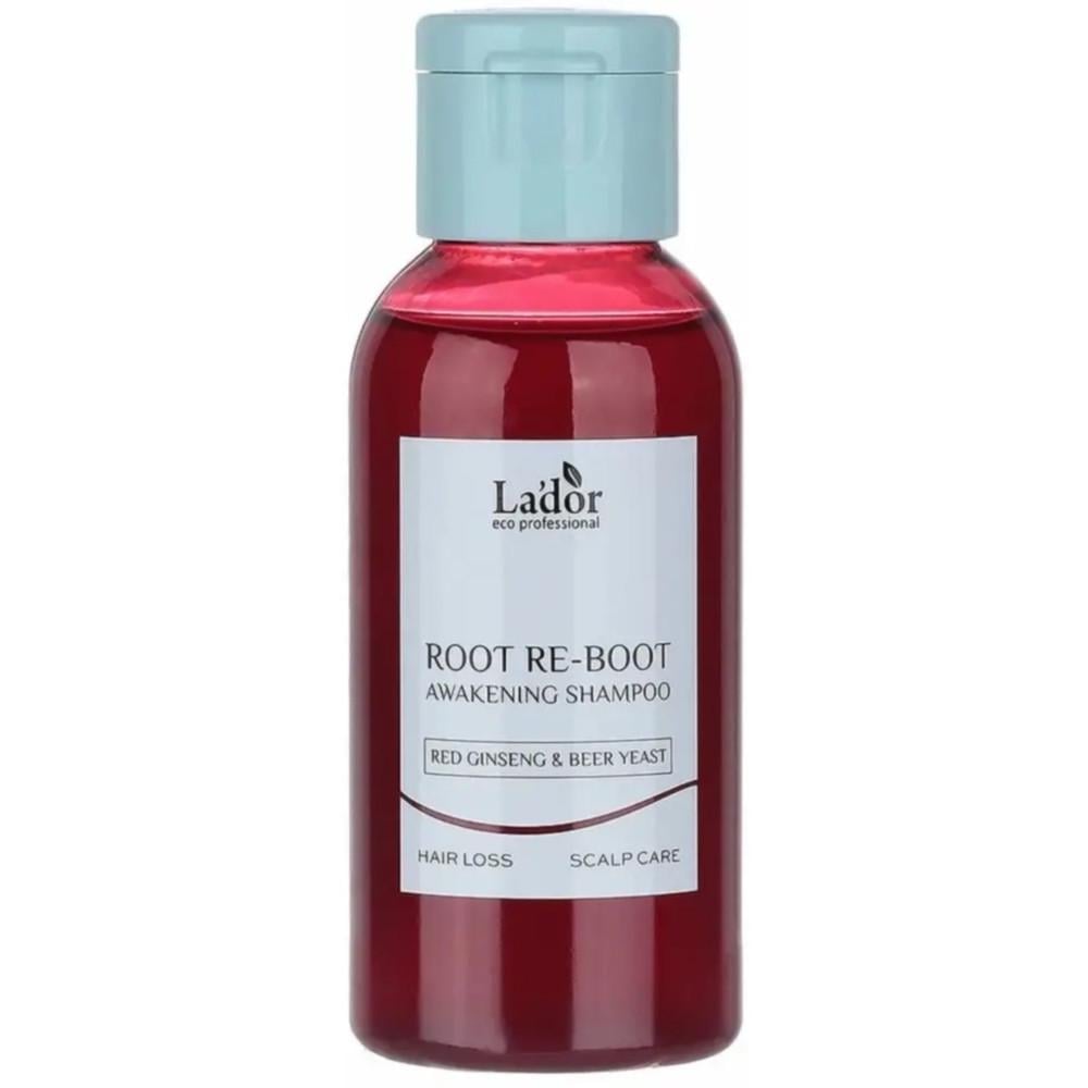 Шампунь для росту волосся La'dor Root Re-Boot Awakening Shampoo Red Ginseng & Beer Yeast з женьшенем 50 мл (8808033025012)