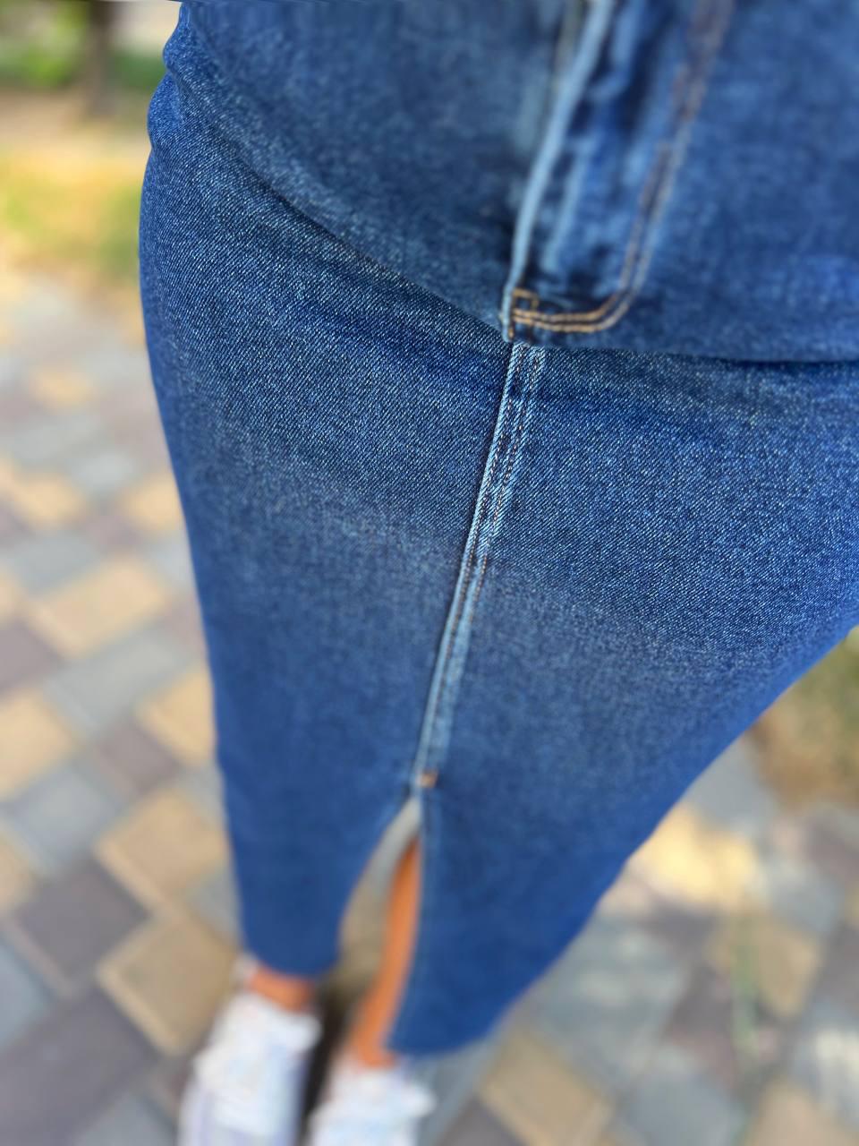 Спідниця жіноча Zeo Basic 3805 джинсова розріз з попереду довга стрейчева р. 34 Синій (1156) - фото 9 Спідниця жіноча Zeo Basic 3805 джинсова розріз з попереду довга стрейчева р. 34 Синій (1156) - фото 9