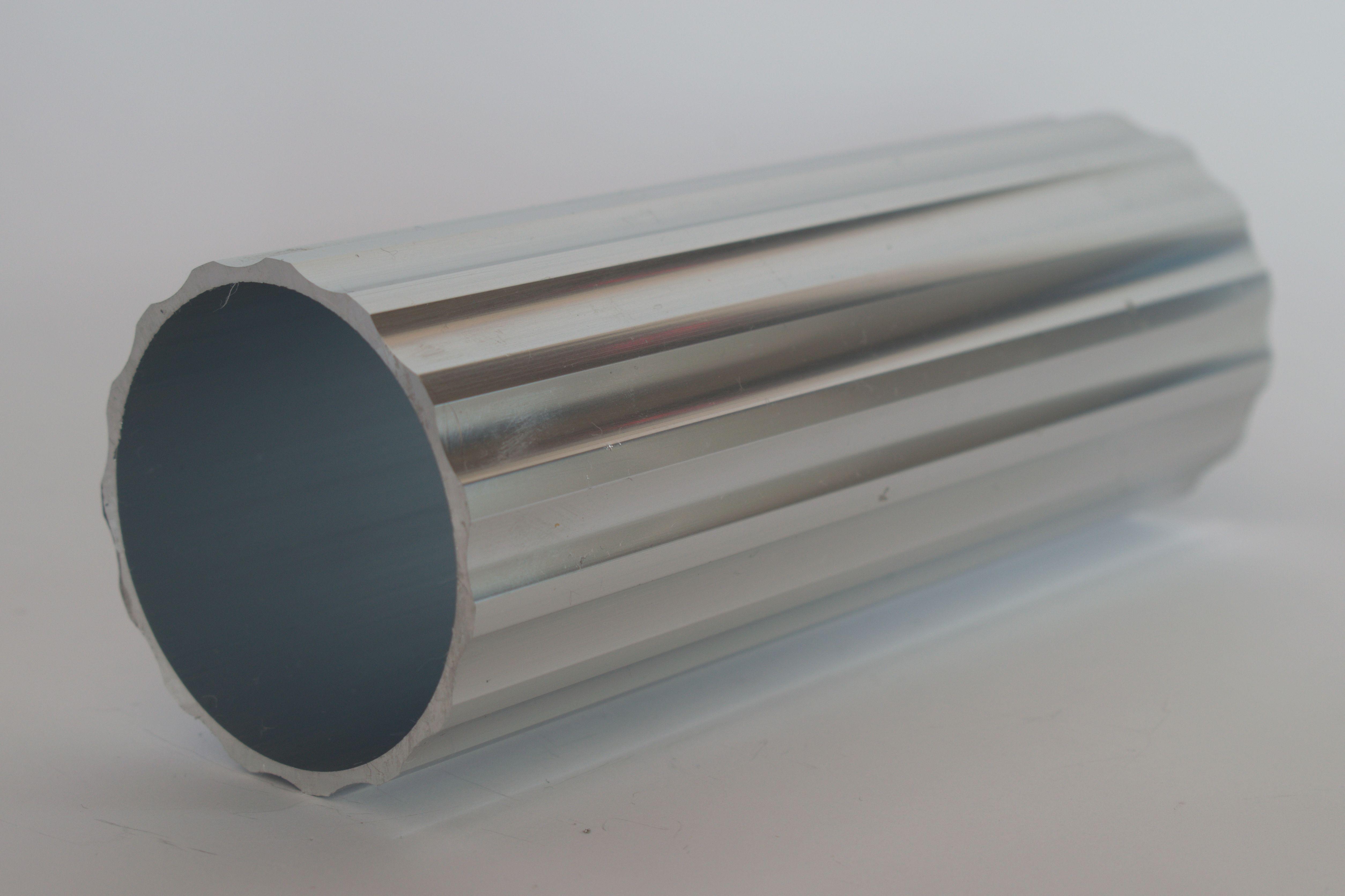 Стійка-колона до алюмінієвих поручнів ⌀ 65 мм тип коло 1 пог. м Срібний (10104с)