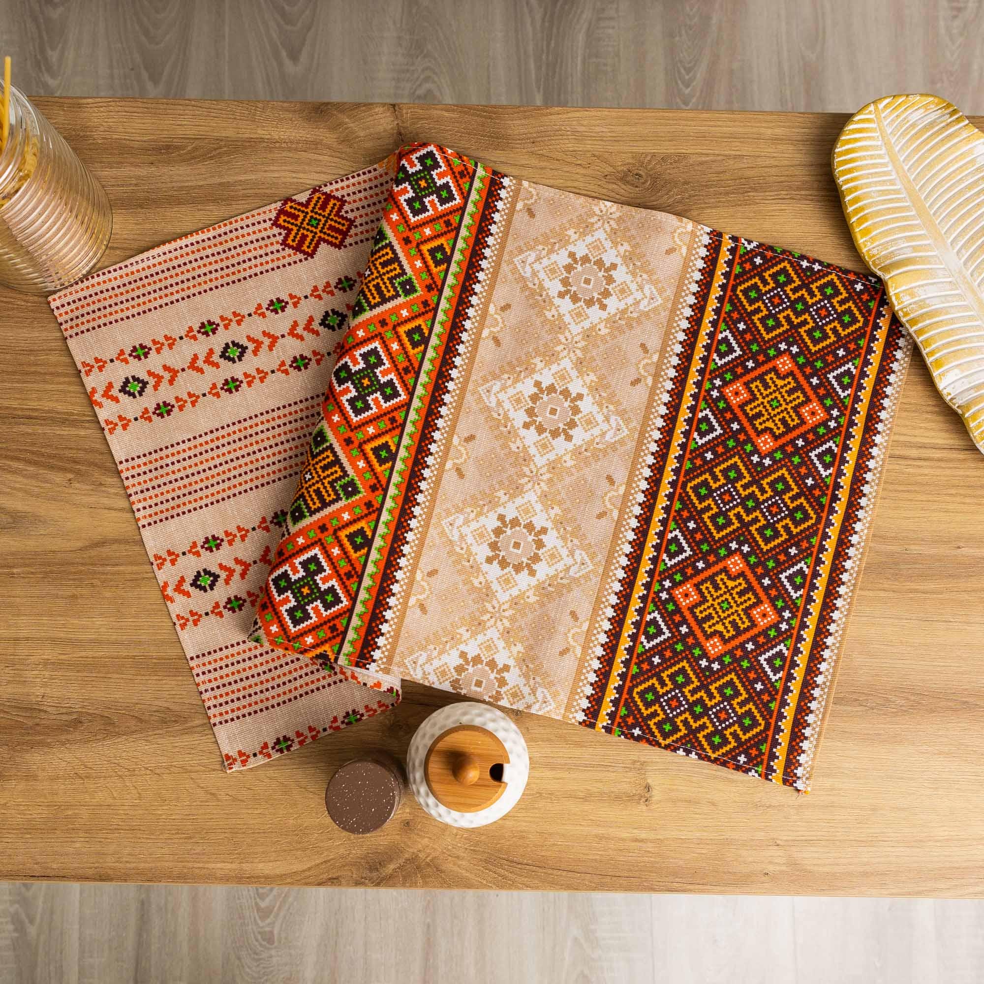 Полотенце кухонное Карпатский орнамент 75х40 см (кор40)