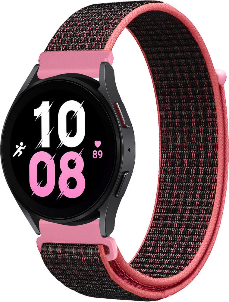 Ремінець нейлоновий Sport Loop для Galaxy Watch 5 44 мм Black Pink (29606-51)