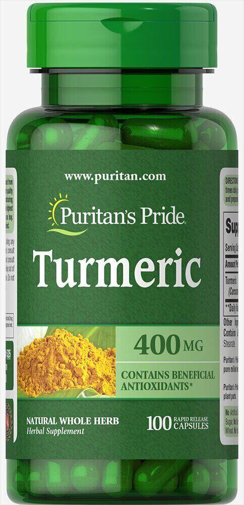 Куркума Puritan's Pride 400 мг 100 капсул (00000007462)