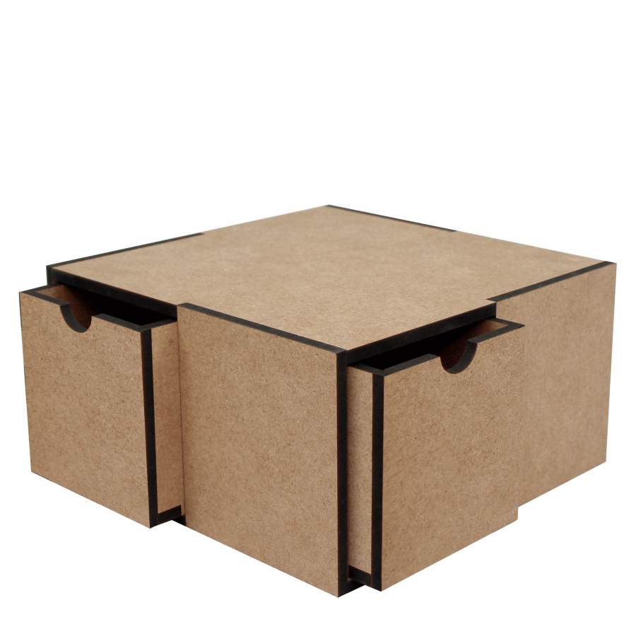 Органайзер для чаю Rosa Talent 4 шухлядки МДФ 21х21х11 см (4823098525370)