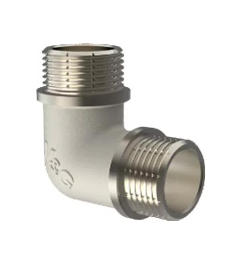 Уголок 90° V&G VALOGIN VG-201301 медь наружная-наружная 1/2" (156431)