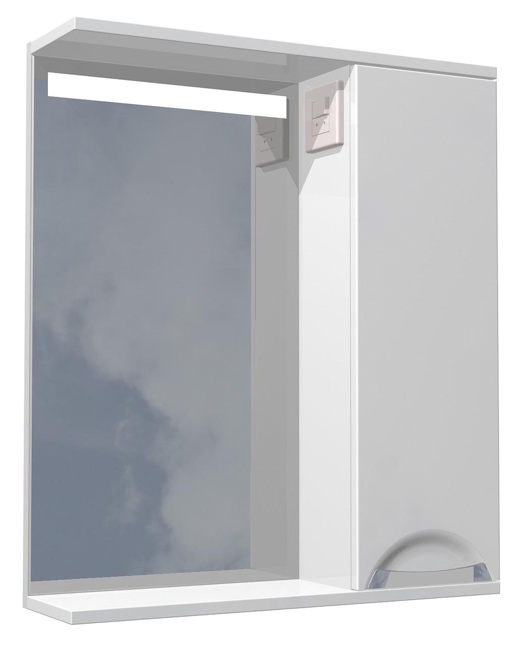 Шкаф с зеркалом для ванной комнаты AVT с LED-подсветкой 60 см (AVT-КЗЮ-60) Шкаф с зеркалом для ванной комнаты AVT с LED-подсветкой 60 см (AVT-КЗЮ-60)