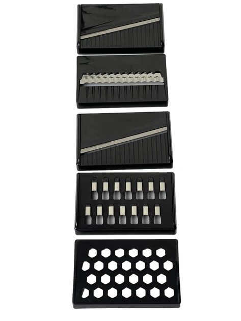 Измельчитель ручной многофункциональный для овощей Kamille KM-3005 из нержавеющей стали и пластика 6в1 29,5х10,3х2 см Черный (150-84-3005) - фото 2 Измельчитель ручной многофункциональный для овощей Kamille KM-3005 из нержавеющей стали и пластика 6в1 29,5х10,3х2 см Черный (150-84-3005) - фото 2