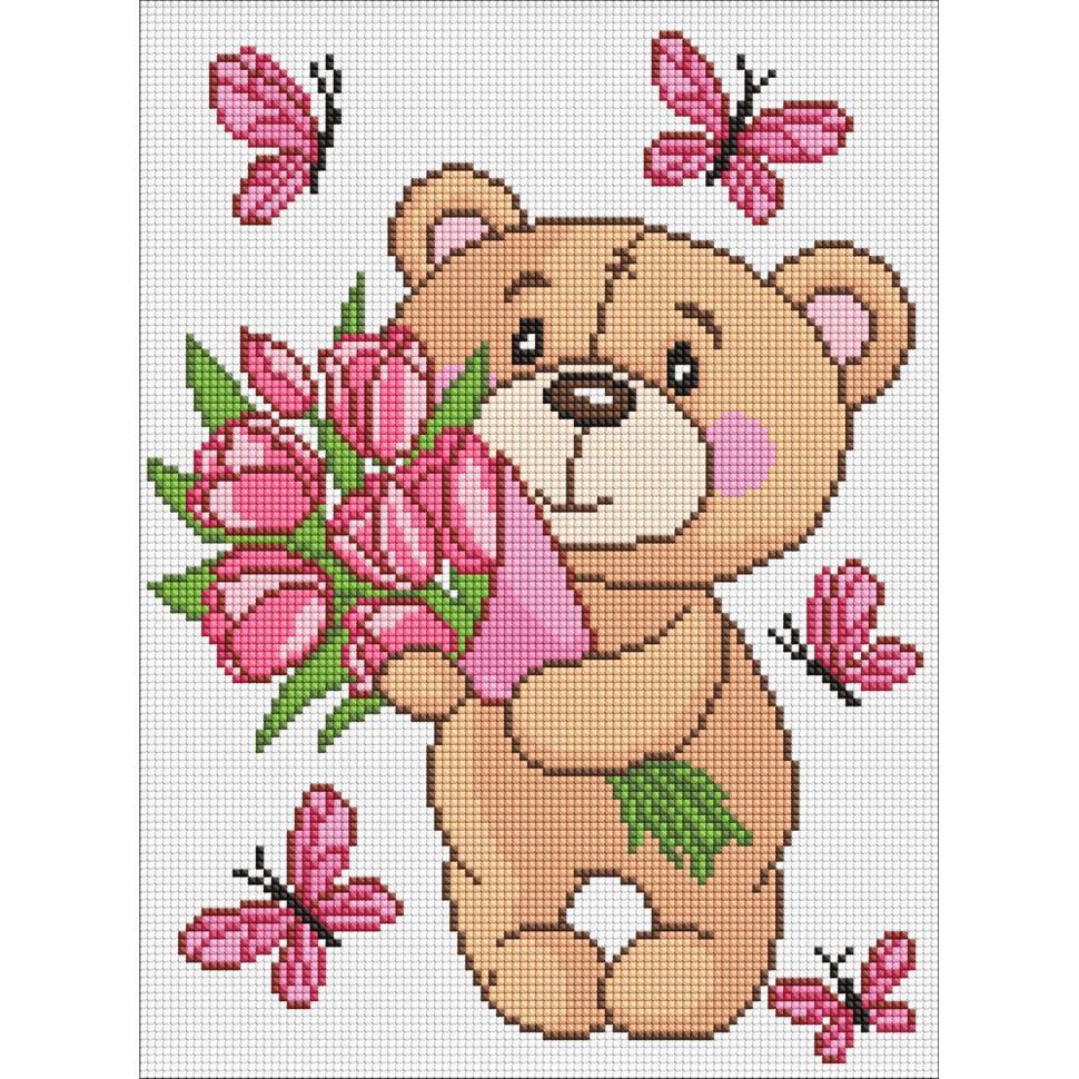 Алмазная мозаика Ideyka Волшебный мишка 30х40 см (AMO8035)