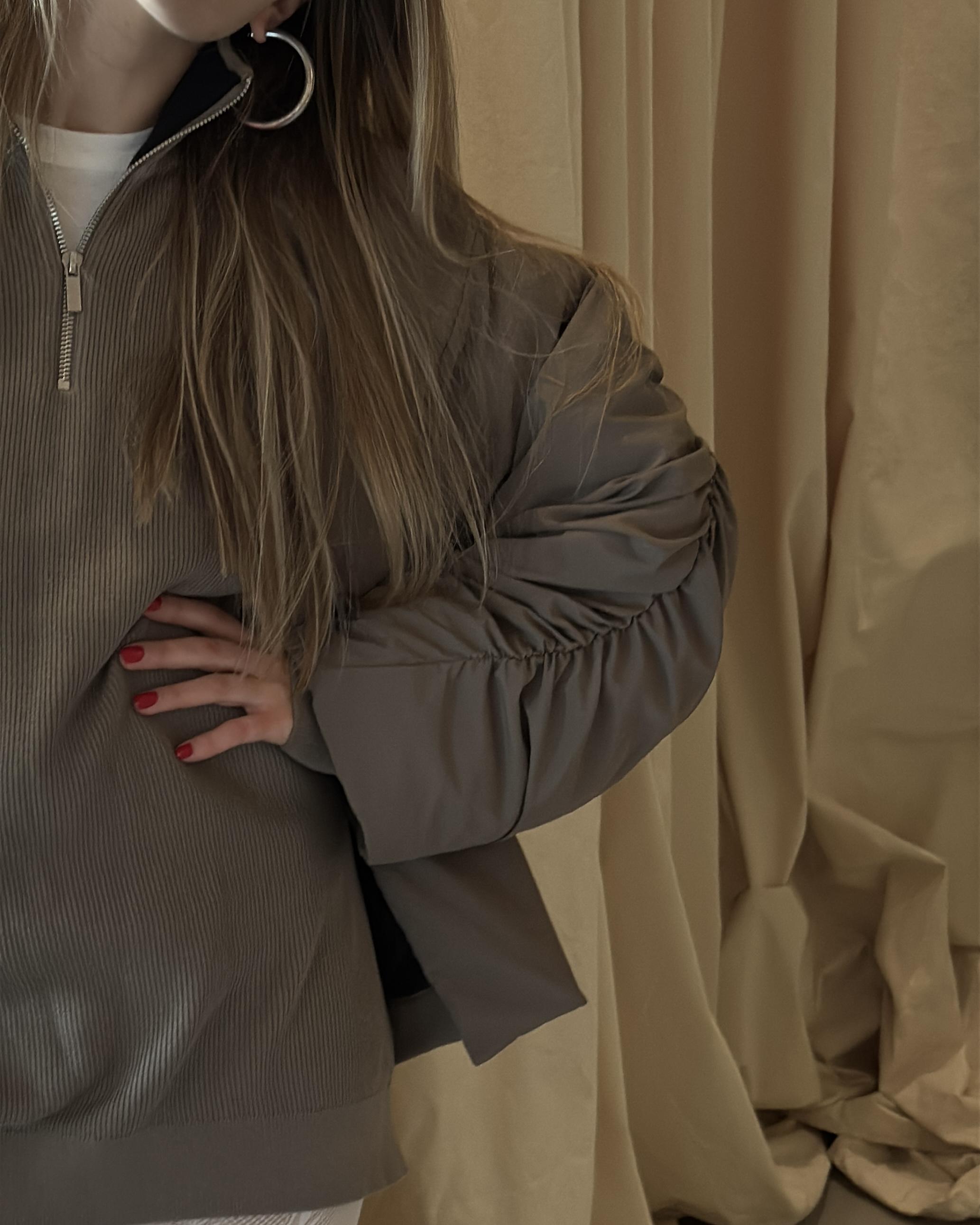 Куртка жіноча демісезона ZF Inspire 1013 на запах з поясом та широкими рукавами S-М Коричневий (1013-Кор-S-М) - фото 4 Куртка жіноча демісезона ZF Inspire 1013 на запах з поясом та широкими рукавами S-М Коричневий (1013-Кор-S-М) - фото 4